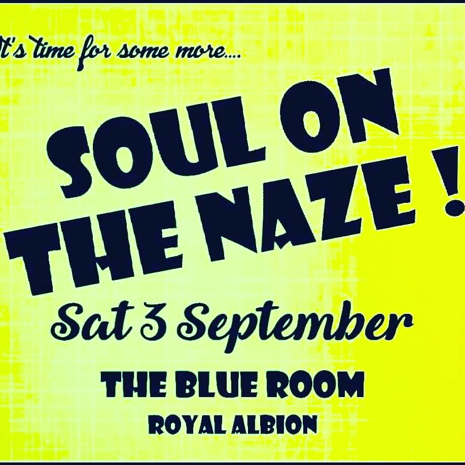 Coming up &amp; selling fast! Tickets for the next Soul on the Naze are on sale now. A night of non stop dancing in the fabulous Blue Room at the Albion pub on the seafront in sunny Walton on the Naze.
Wooden dancefloor. Bar. Sea views. Good soul. 6pm - 11pm.  ticketsource.co.uk/whats-on/walto…