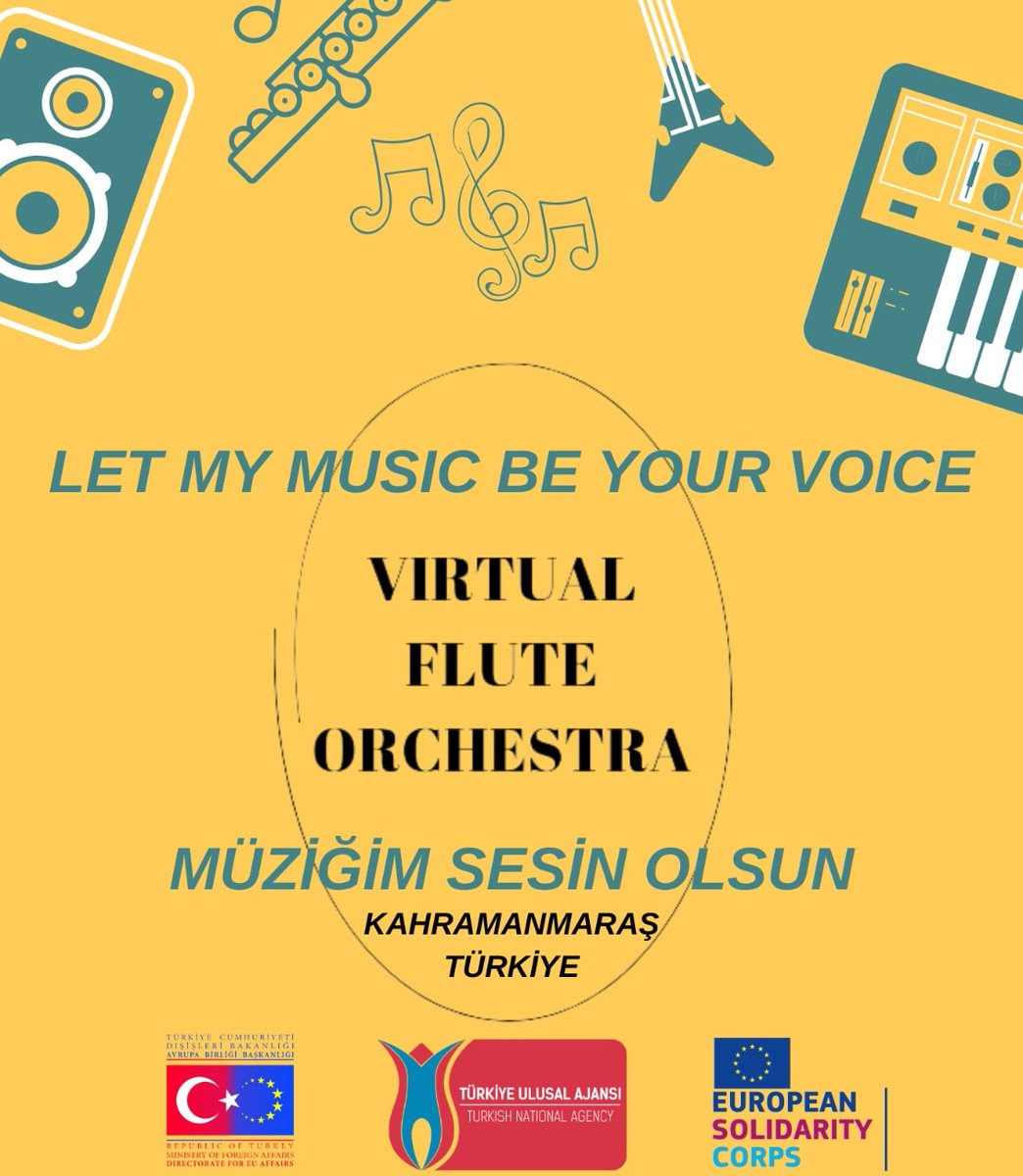 🗣️EN

Our European Solidarity (ESC-30) project is “Let My Music Be Your Voice" was accepted and granted by the Turkish National Agency in 2021/R2.

#ulusalajans #erasmusturkey #erasmusplus #esc #abbaşkanlığı #ksu #music #sanat #flute #flutist #art #virtual