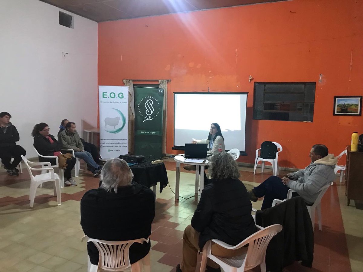 Muchas gracias al <a href="/SUL_uy/">SUL</a> y al <a href="/MGAPUruguay/">MGAP</a> , fue una actividad muy interesante, como siempre la Dra. Ver. Sofia Salada transmitiendo su conocimiento de una manera particular que permite a los productores entender muy bien los conceptos.  MUCHAS GRACIAS!!!!!