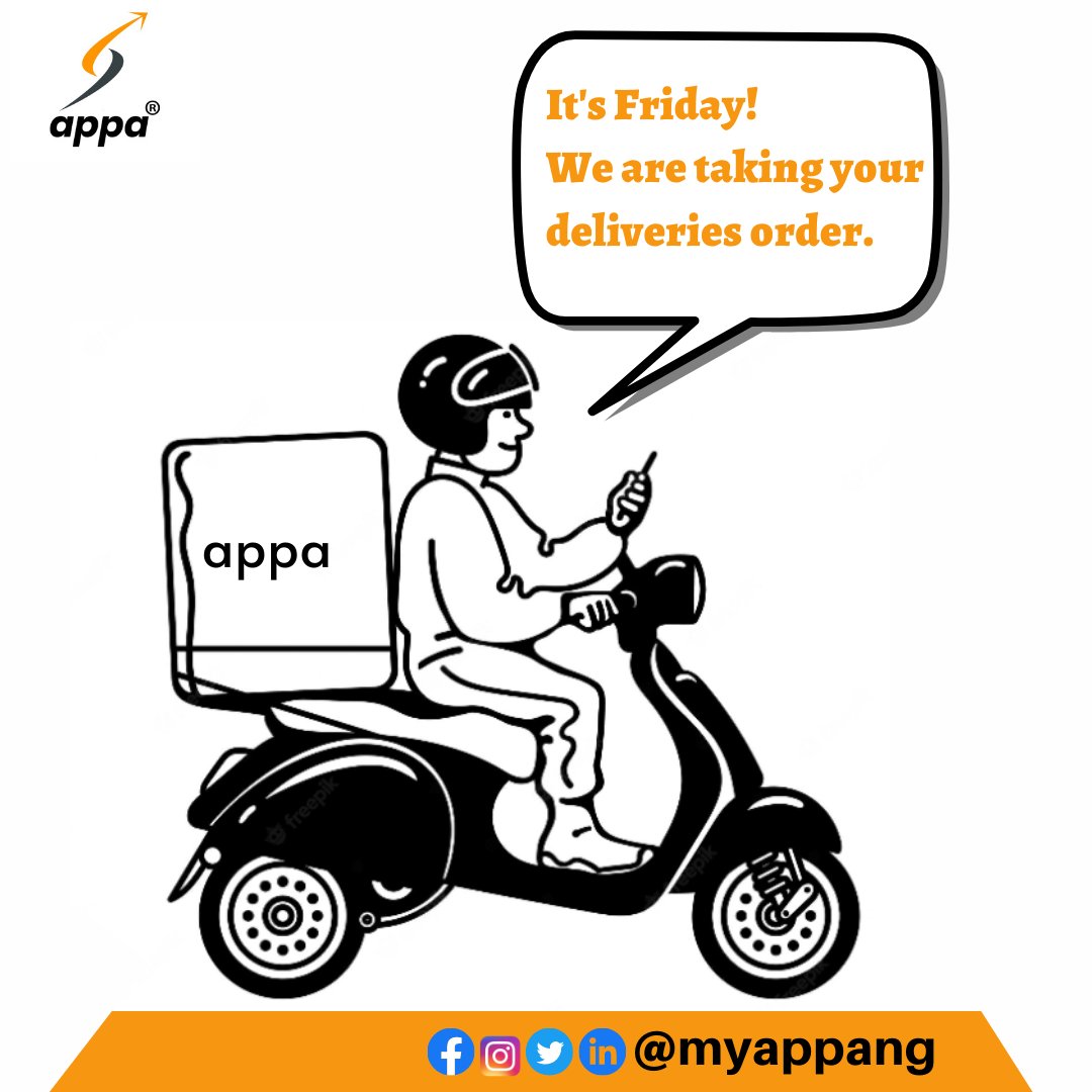 MyappaNg's tweet photo. Thank God It's Friday!!!💃
We are taking orders for the weekend!
#tgif #appa #deliveryatyourdoorstep #deliveryinlagos #deliveryinibadan #smallbusiness #cakesinibadan #cakesinlagos #foodvendor https://t.co/RYX4pdSr4I