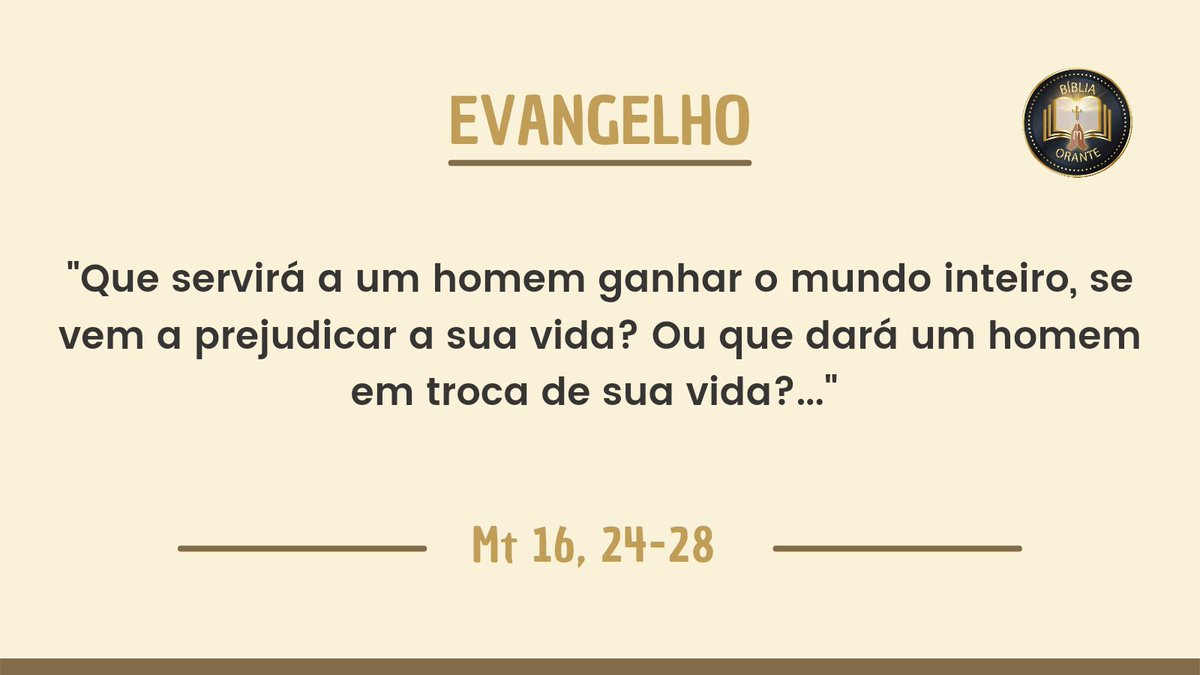 Que Deus nos desperte para compreender os seus mistérios e enxergar a sua face nos excluídos de nossos dias. 

Abençoado dia a todos! 🙌