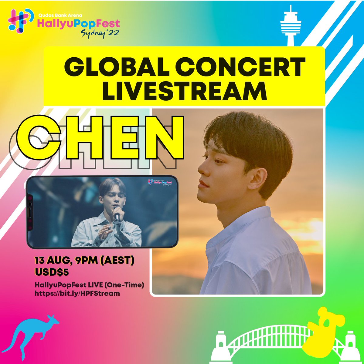 hpf_sydney's tweet photo. HALLYUPOPFEST X #CHEN #첸 GOES LIVE THIS 13 AUGUST!

From anywhere in the world, you can catch CHEN’s HallyuPopFest Sydney Performance at only just USD$5!

Sign up here! 🎟: https://t.co/i9PPP7NZRN https://t.co/4pxah7mgFX
