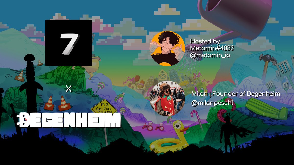 degenheim's tweet photo. another day another AMA 👊

make sure to tune in. hosted by @s7nsstation's @metamin_io, answers provided as usual by @milanpeschl.

Aug 5, 11AM CST https://t.co/Jxz93Ln3td