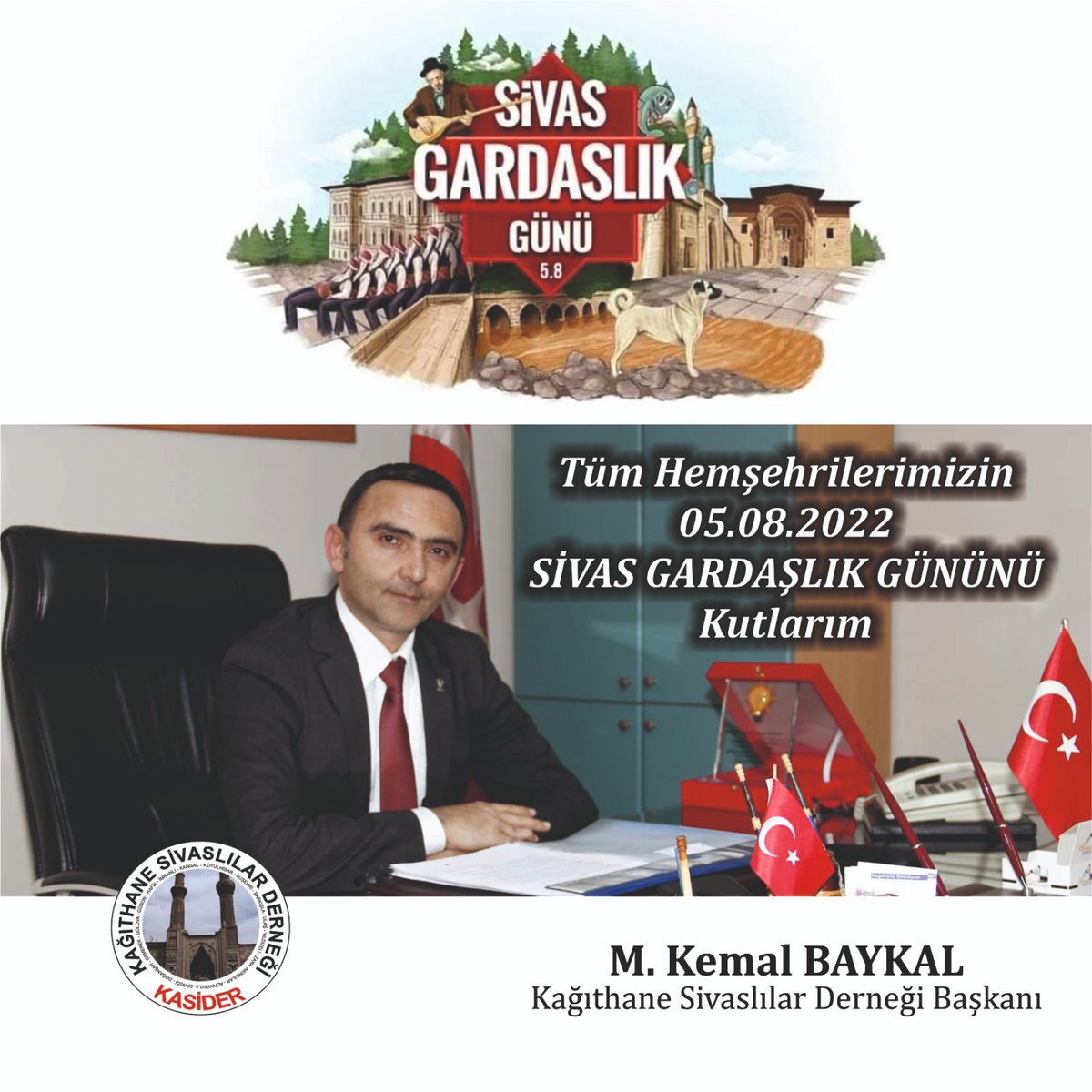 kasider_58's tweet photo. ❤️Dünya Sivaslılar günü 🤍
🇹🇷5️⃣➡️8️⃣🇹🇷
❤️Gardaşlık Günü❤️
Havası Sert insanı mert
Tüm Gardaşlarımızın gününü kutluyoruz
#Sivas
#5Ağustos
#DünyaSivaslılarGünü
#GardaşlıkGünü #kasider https://t.co/emzVMH2NQ3