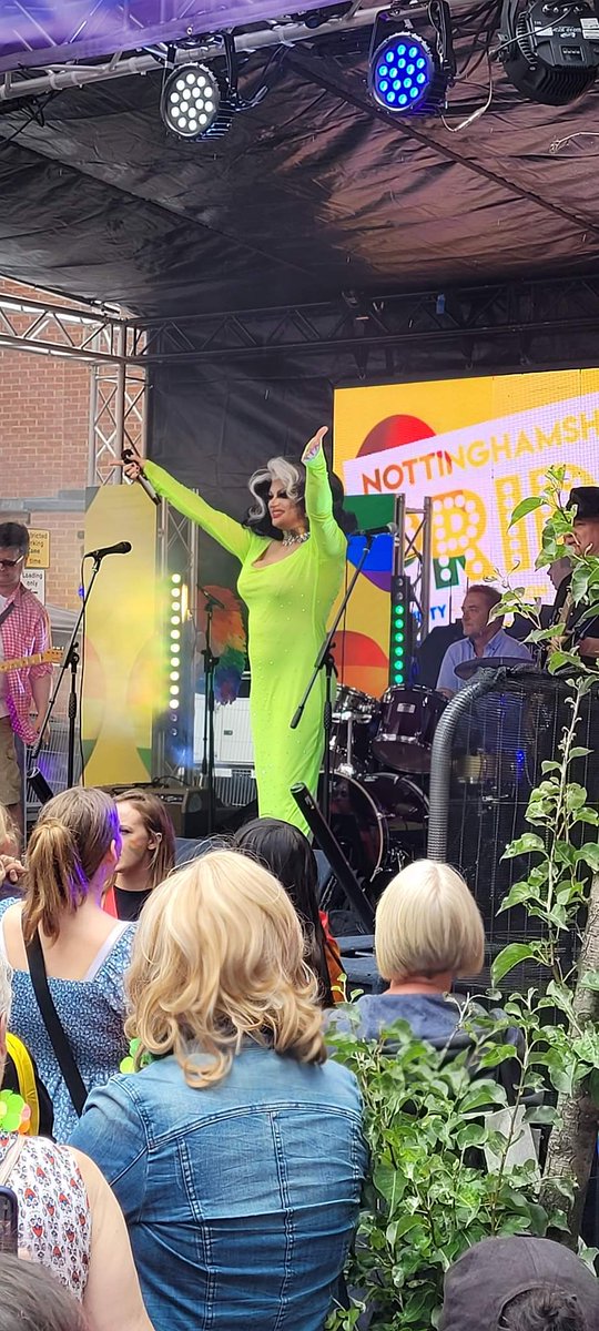 selmaclitz's tweet photo. The finale ..... performed by your hosts of main stage ..... we loved every minute at @NottsPride https://t.co/L4xBBmbdJz