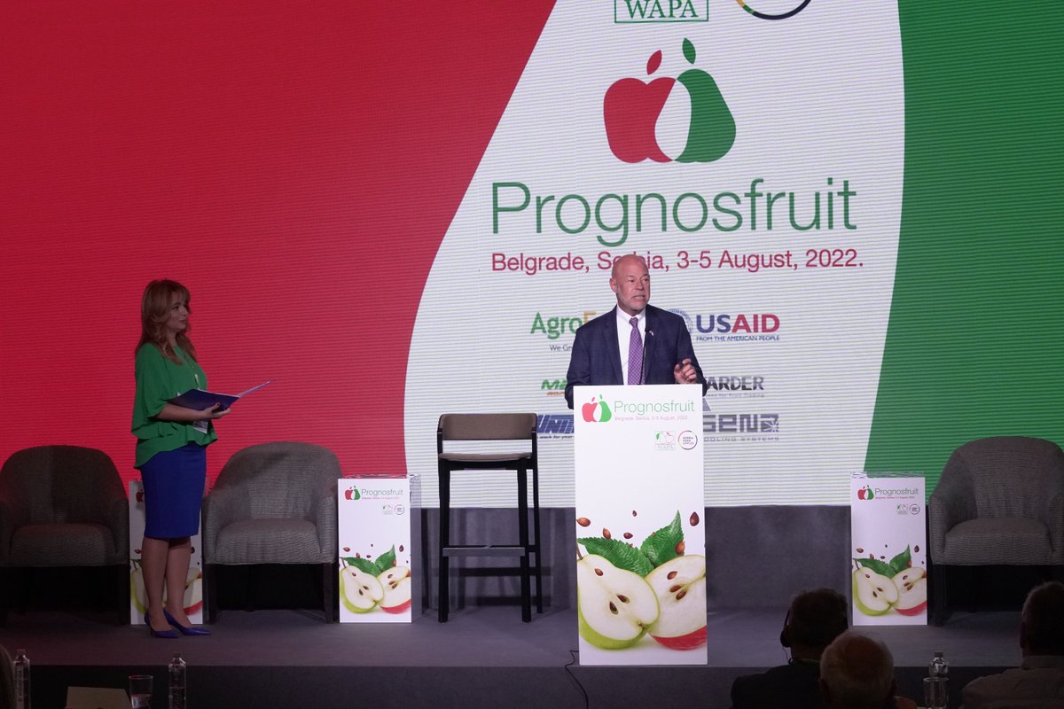 Održan je 47. Prognosfruit po redu, sa 200 učesnika iz 23 zemlje i svečano otvaranje uz prisutvo #WAPA, #SDA, <a href="/poljoprivredaRS/">MPSV</a> i <a href="/USAIDSerbia/">USAID Serbia</a>. Proizvođači 🍎 i 🍐 iz celog sveta, su imali ekskluzivnu priliku da saznaju prognoze za predstojeću sezonu u Evropi, kao i SAD-u i Kini.