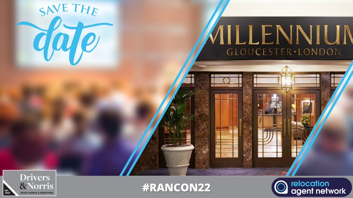 Drivers & Norris | Voted best UK Agent by Cartus (@drivers_norris) on Twitter photo Looking forward to the #RANCON22 held at the Millenium Gloucester Hotel on 4 November😁 We are excited to listen to all the sessions & the lineup of speakers🤩 See you <a href="/RelocationAgent/">Relocation Agent Network</a> colleagues there! <a href="/BarbersSales/">Barbers Estate Agent</a> @ThomasMorrisEA <a href="/RichardJamesEA/">Richard James</a> <a href="/frostweb/">Frost Partnership</a> <a href="/DuncanYeardley/">Duncan Yeardley</a> Looking forward to the #RANCON22 held at the Millenium Gloucester Hotel on 4 November😁 We are excited to listen to all the sessions & the lineup of speakers🤩 See you <a href="/RelocationAgent/">Relocation Agent Network</a> colleagues there! <a href="/BarbersSales/">Barbers Estate Agent</a> @ThomasMorrisEA <a href="/RichardJamesEA/">Richard James</a> <a href="/frostweb/">Frost Partnership</a> <a href="/DuncanYeardley/">Duncan Yeardley</a>