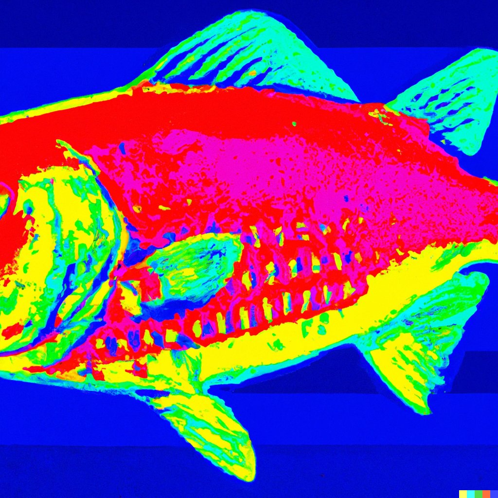 _JacobStone's tweet image. Day 7 of 50!

Today I wanted to see how well it could recreate the style of other artists. It did pretty well but it looks more like a thermal camera than a painting.

“An Andy Warhol style painting of a fish”

#50DaysOfDallE #dalle #dalle2