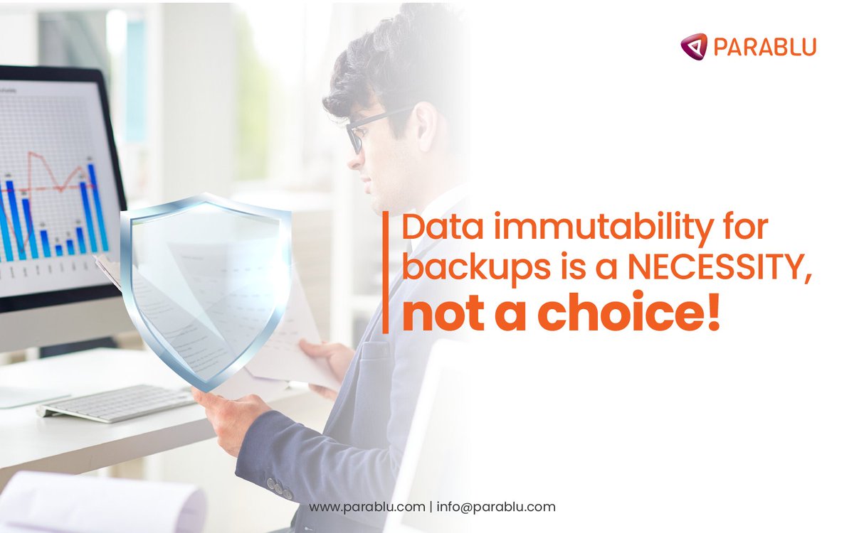 ParabluInc's tweet photo. Understand #dataimmutability and why it is critical to every #backup strategy! Read our blog post - https://t.co/aauHuaxQrz
#immutablebackup https://t.co/z9lraj2AGF