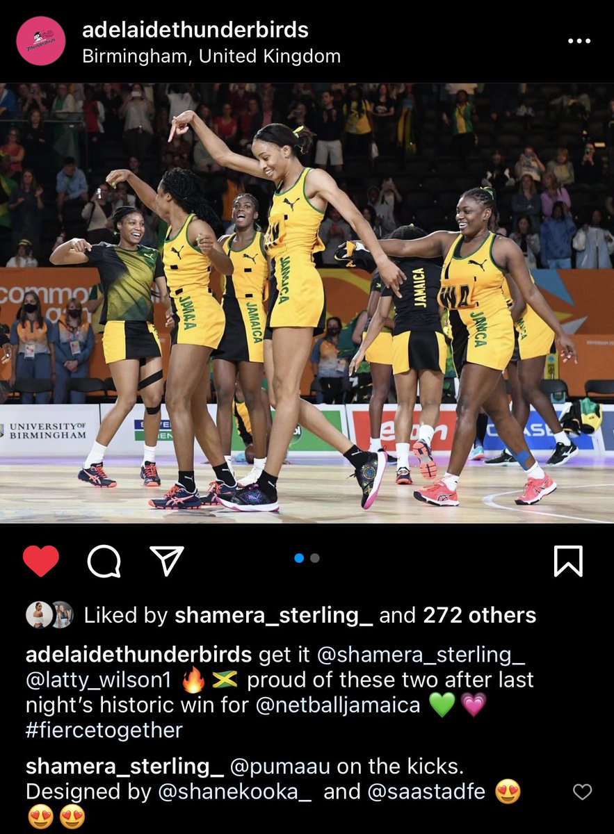 Noelle Smit (@noellesuze) on Twitter photo I LOVE that <a href="/shameranetball/">Shamera Sterling</a> is wearing her kicks with the SAASTA (South Australian Aboriginal Training Academy) design on them while dominating at the Commonwealth Games! What a powerful show of respect. #nettytwitter I LOVE that <a href="/shameranetball/">Shamera Sterling</a> is wearing her kicks with the SAASTA (South Australian Aboriginal Training Academy) design on them while dominating at the Commonwealth Games! What a powerful show of respect. #nettytwitter