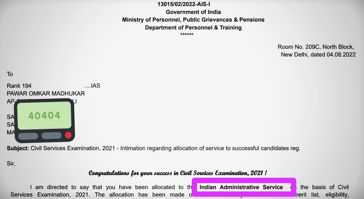 Omkar Pawar, IAS tweet media