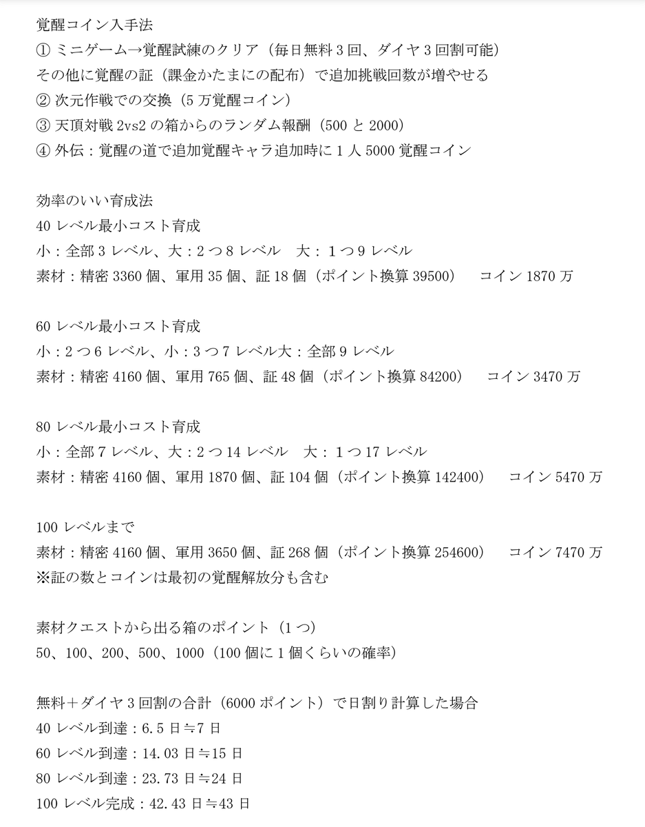 覚醒パイロットの育成に必要な資源、効率に良い育成法、入手法を記載しました 参考にしてください #アイサガ #アイアンサーガ