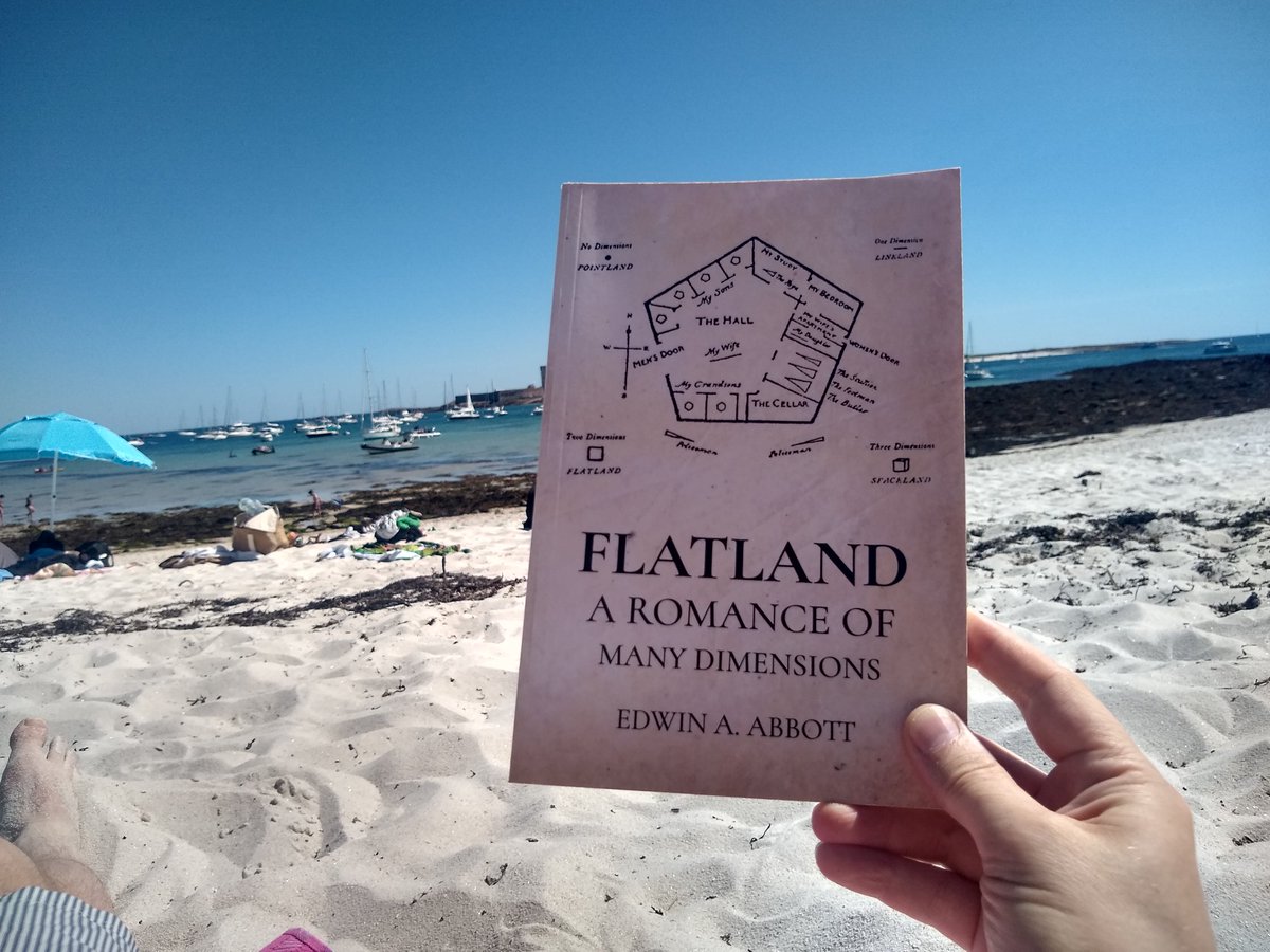 Finally getting round to reading Flatland by Edwin Abbott. Not bad view too!