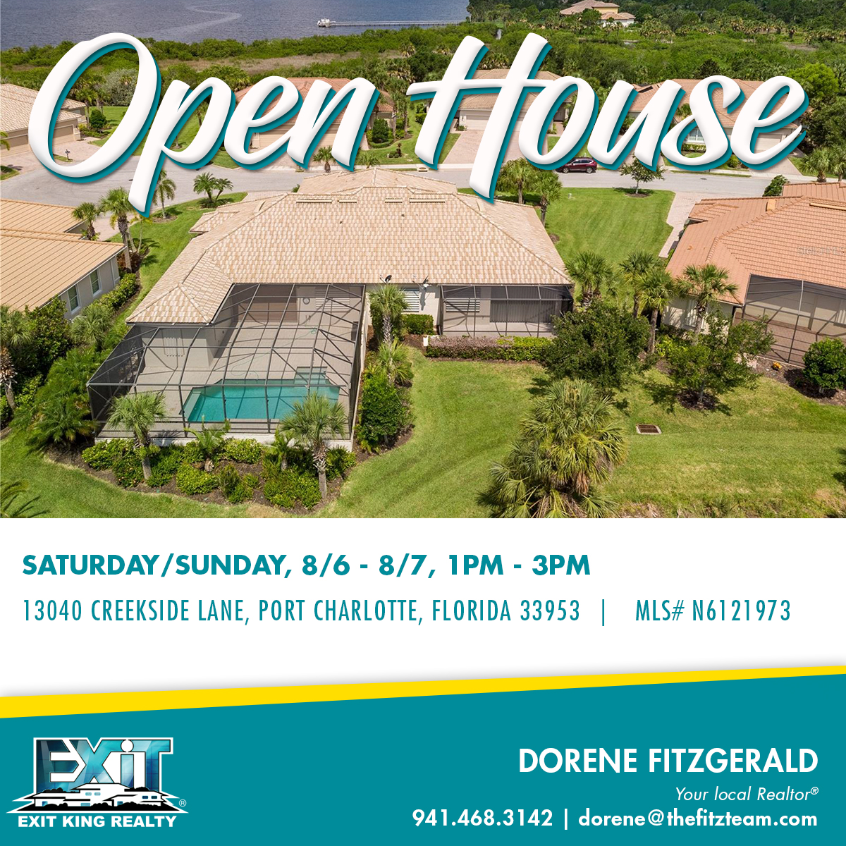 Open House
13040 Creekside Lane, Port Charlotte, Florida 33953
August 6, 1PM-4PM

MLS Number: N6121973

#exitking #realty #homeforsale #florida #portcharlotterealestate #portcharlotterealtor