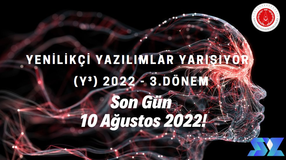 ssyzplatform's tweet photo. TRTest onaylı Yapay Zekâ Yetenek Sertifikası ödüllü Y³ yarışmalarına başvurmak için son tarih 10 Ağustos 2022!
->> https://t.co/gszI2qRCBx
#yazilim #yarışma #yapayzeka #teknoloji #inovasyon #savunma #reinforcement #gan #sürü #swarm #ai #deeplearning #contest #yetenek #TRtest https://t.co/z3SRsMMpwZ