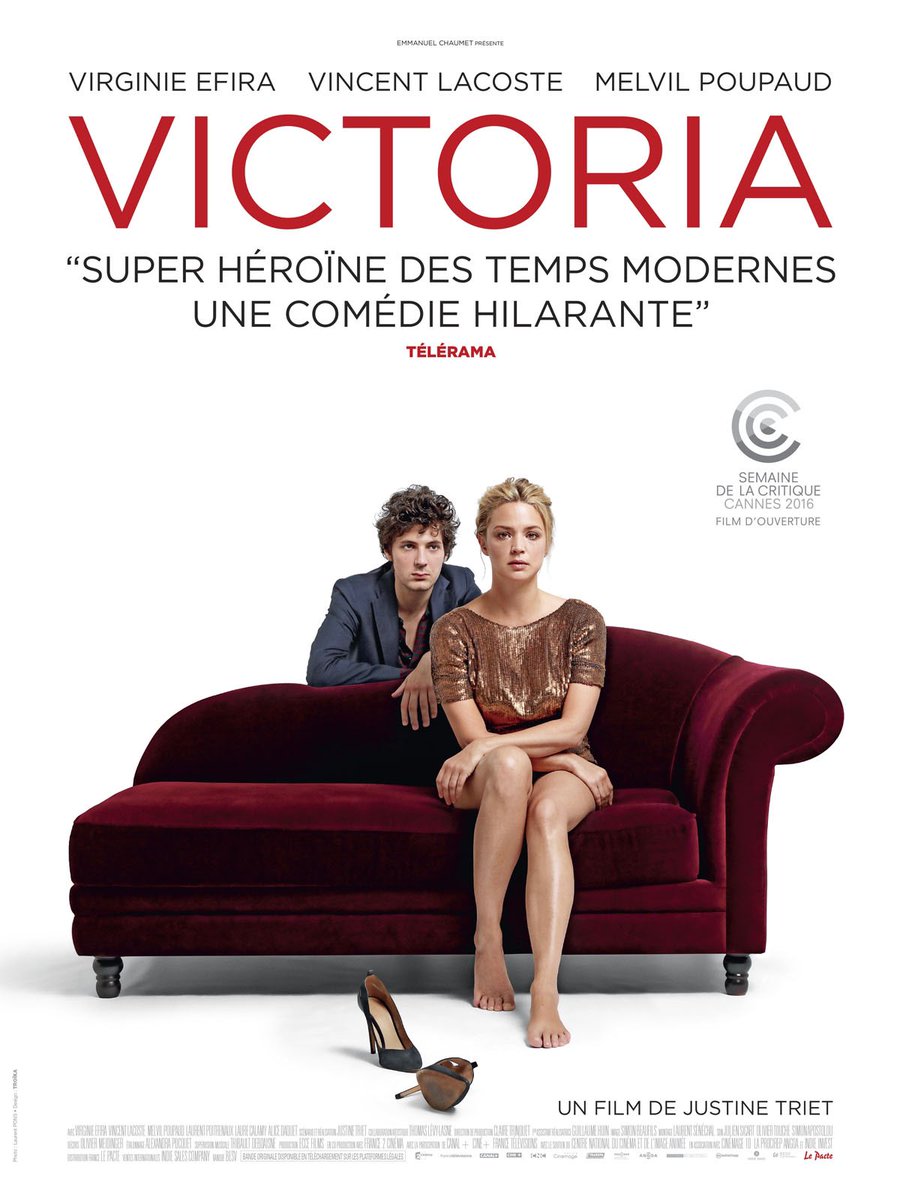 KierosOMF's tweet photo. 2016
Film 🇫🇷 préféré : #MaLoute
Une comédie cannibale qui ne mâche pas ses mots. Hilarante et inquiétante.
Film 🇫🇷 à découvrir : #Victoria
La vie de Virginie Efira est un naufrage, moins par sa faute qu’à cause de l’accablante lâcheté des hommes qui l'entourent. Et c’est drôle. https://t.co/1dpYgRr2bv