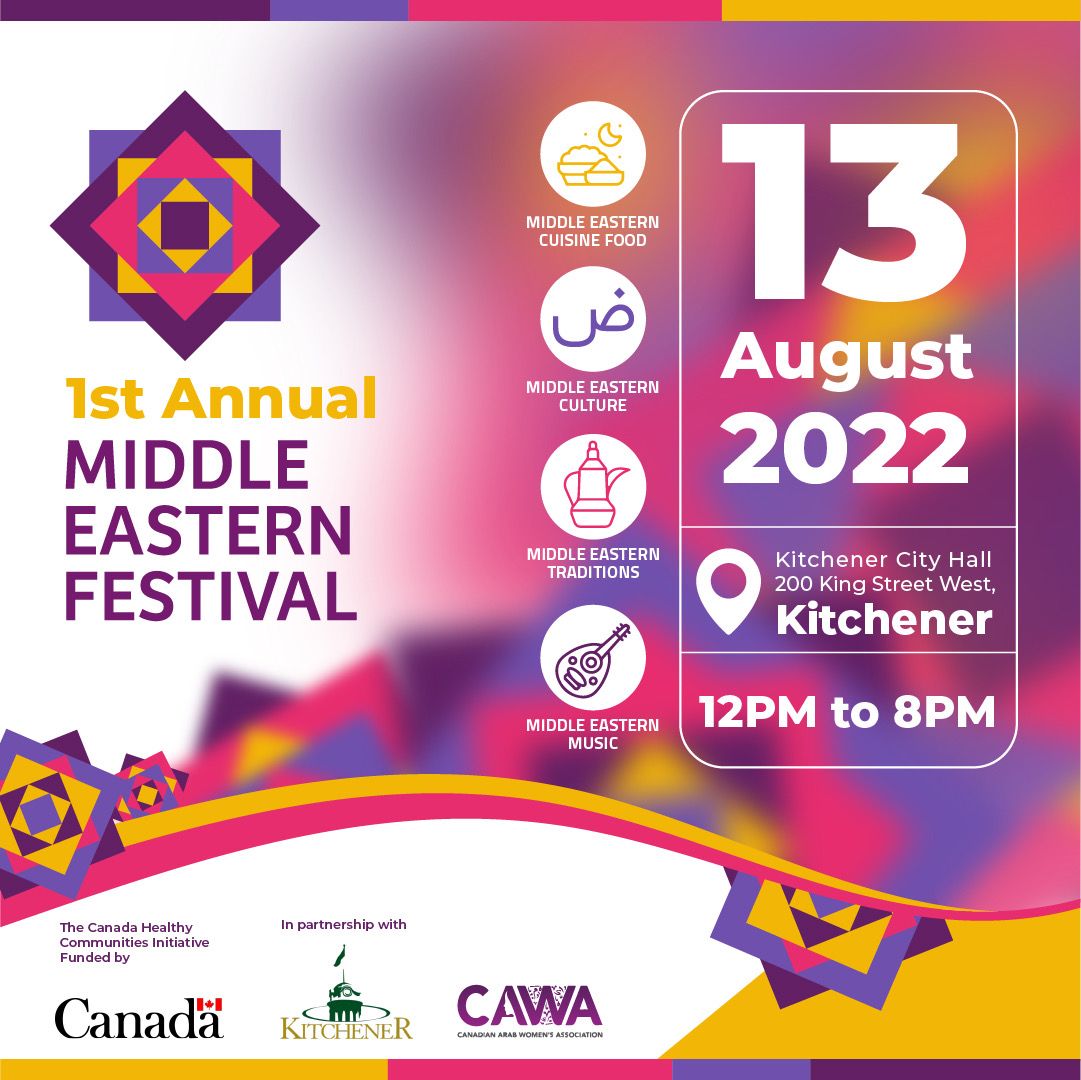 Our first annual Middle Eastern Festival is just over one week away! Don't miss it! 🥳