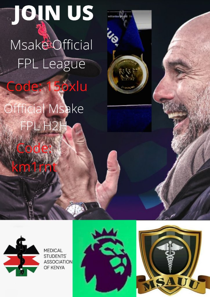 fpl_msake's tweet photo. You are not even thaat late to the party. Join the Official Msake FPL league 
@EUMEDSA  @mkumsa2014 @MSAUU1 @MSAMMUST 
@MSAKE_Kenya https://t.co/Ntgkscy873