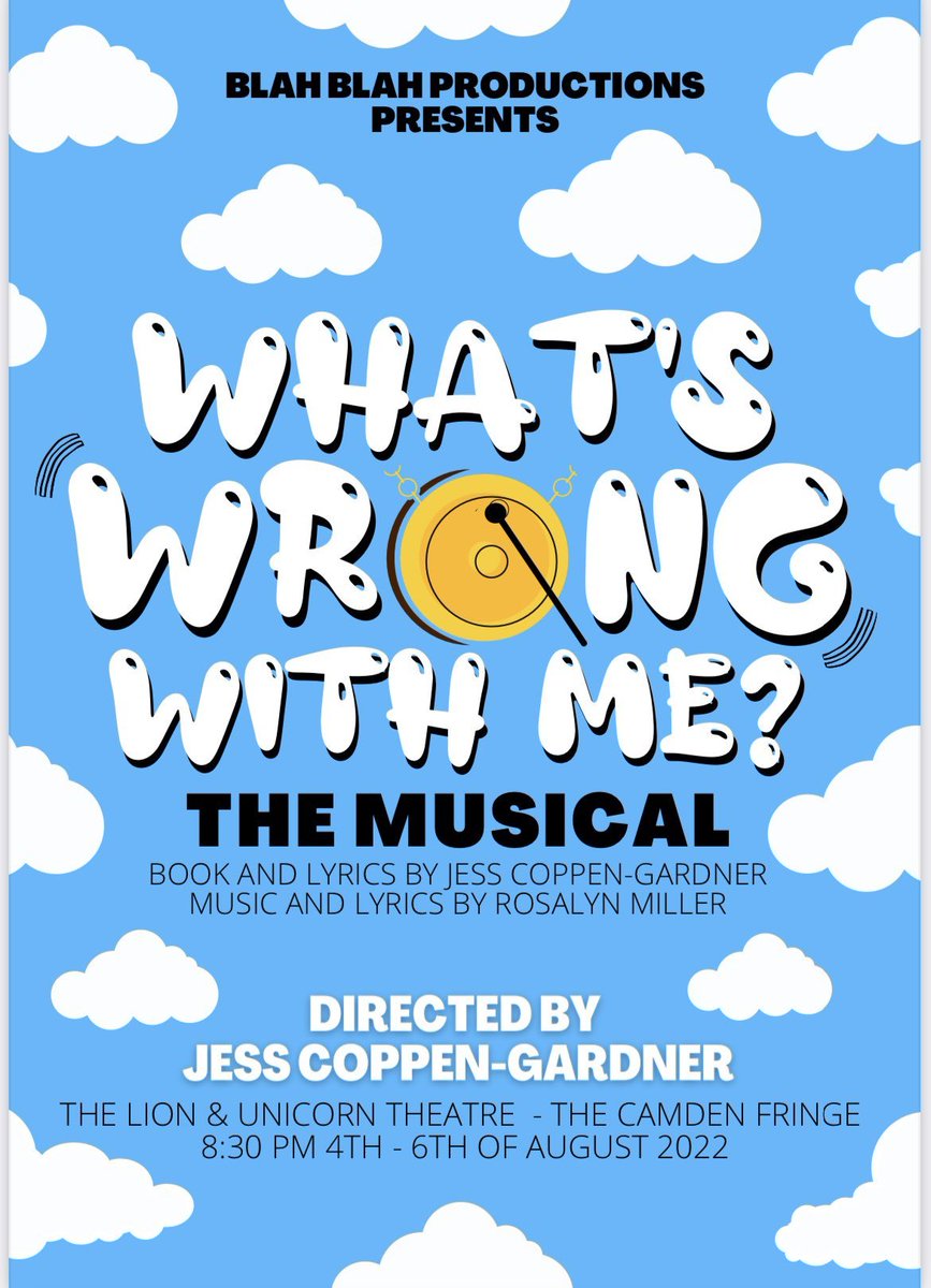 Musical Theatre Network (@mtheatrenetwork) on Twitter photo Have you gotten your tickets to #whatswrongwithme? Produced by <a href="/blahblahprods/">Blah Blah Productions</a> at <a href="/LandUTheatre/">Lion & Unicorn Theatre</a> as part of <a href="/CamdenFringe/">Camden Fringe</a>, go and check it out! #newmusicals Have you gotten your tickets to #whatswrongwithme? Produced by <a href="/blahblahprods/">Blah Blah Productions</a> at <a href="/LandUTheatre/">Lion & Unicorn Theatre</a> as part of <a href="/CamdenFringe/">Camden Fringe</a>, go and check it out! #newmusicals