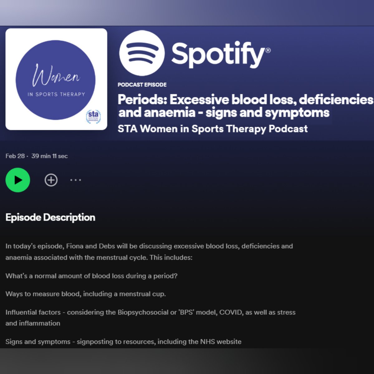 Women In Sports Therapy (WIST) tweet media