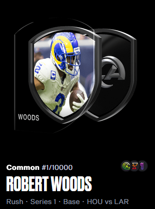 M_i_x_a_l_i_s's tweet photo. Yesterday i opened my @NFLALLDAY reserve pack and pulled my first ever #1 nft of @robertwoods !!
This is a Masterpiece of a moment and a dream that came true!!
#NFLALLDAY #Dapper #NFL #Rams #LosAngelesRams @NFL @ESPNNFL @AlexNFLAllDay 

If anyone wants to buy it, you can dm me🥰! https://t.co/julirTbF1H