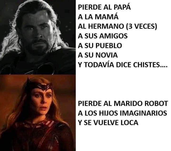 RT @IronMan_ES: Thor vs Wanda. https://t.co/NCzGsgz6bL