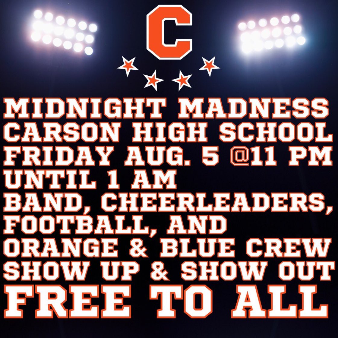 Come on out tonight!