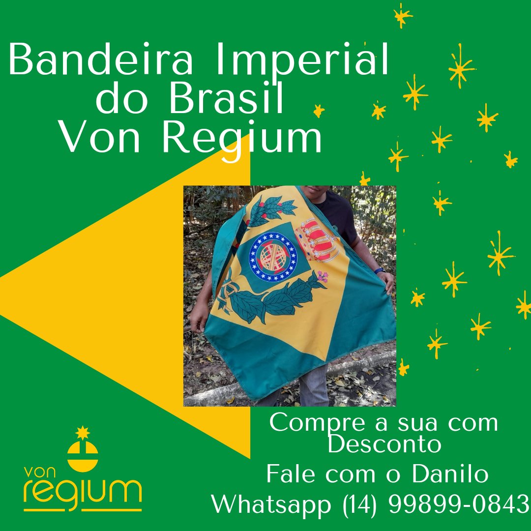 Monarquia Brasil on X: Compre já a sua Bandeira Imperial do