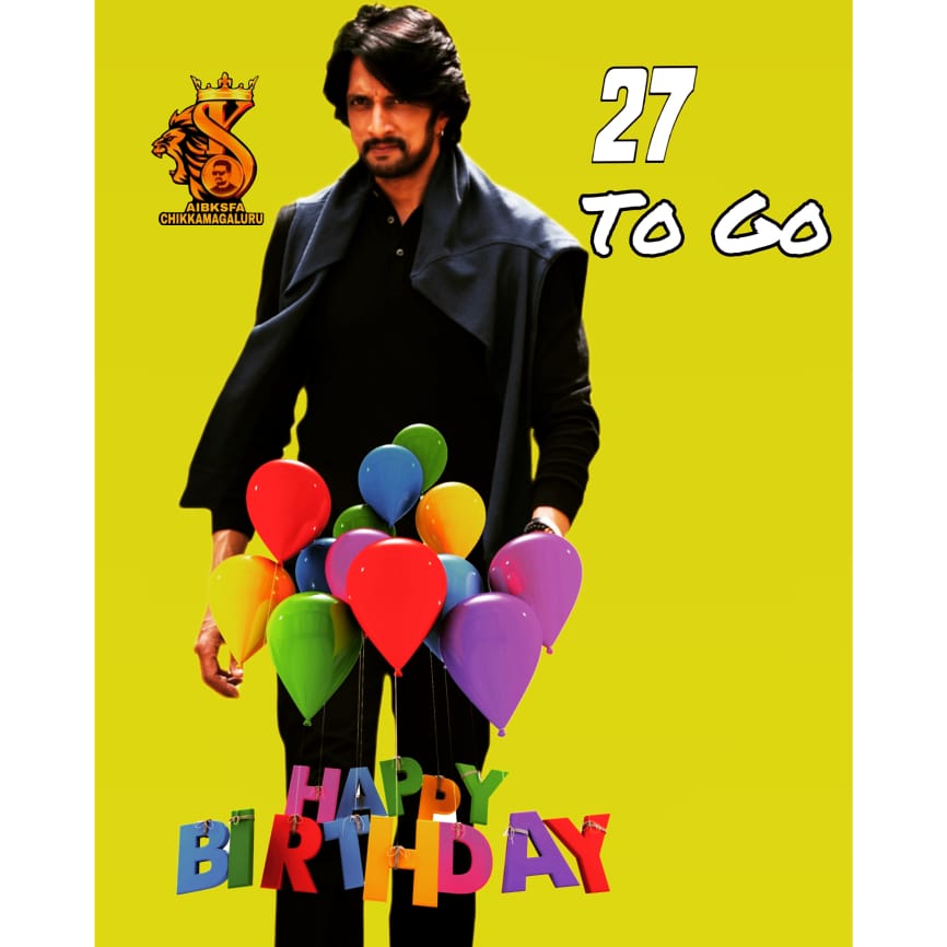 Kichhakrishnah's tweet photo. Advance Happy Birthday 27 days to go Boss Birthday #HBday #karnataka #kicchasudeepa #VikrantRona #VRin3D #vr3d #VikrantRonaJuly28 #VikrantRona https://t.co/wCEyHMwKRv