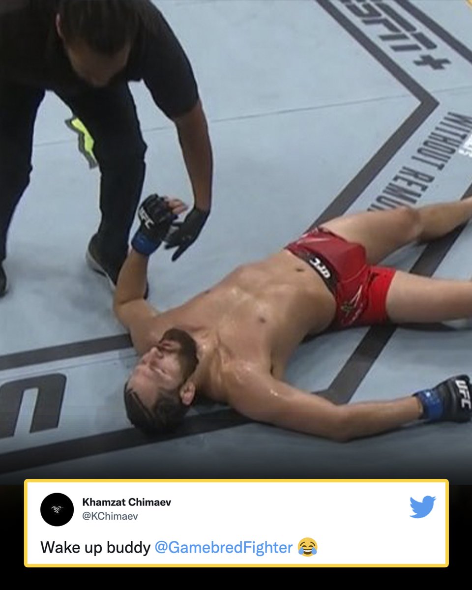 MMAFighting's tweet photo. Khamzat Chimaev responds to Jorge Masvidal 😬 https://t.co/xlsCH0tDxy