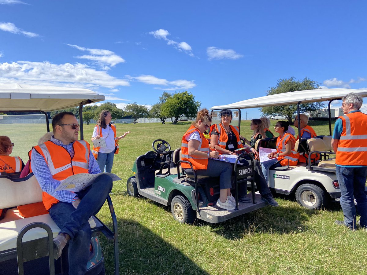 MrMatt_Robinson's tweet photo. Site visit for #LeedsFestival with Leeds City Council, Police stakeholders &amp; Parish Councils. Really useful meeting to see the site being built &amp; understand the scale of the operation. Thanks to all involved for their time, input &amp; questions. https://t.co/pCmyq83Lpx