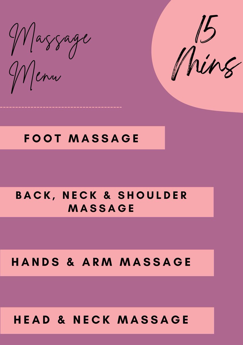 Massage therapy is thought to induce a relaxation response which lowers the heart rate, respiratory rate and blood pressure; boosts the immune system.
Lydia Dickie of Amethyst will be offering tension relief massages throughout the Hawick Festival of Wellbeing.

#HAWICK #festival