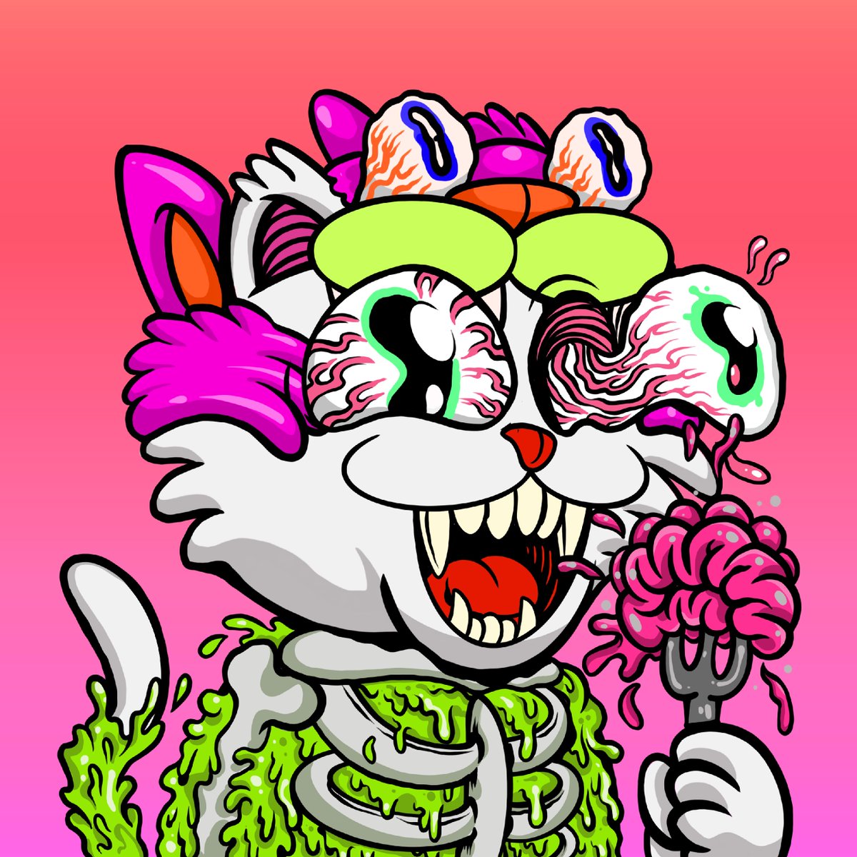 AMAZING new project already with tons of hype, an AMAZING team, and some sick ass art!!

We are giving away some WL spots for @CATastroophic in our discord right now hurry up and jump in!
discord.gg/gWFmpvBpxC