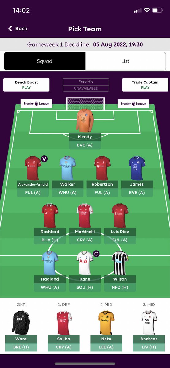 DavidSandin5's tweet photo. @FPL_Swe Tankar om laget? Vet att salah inte är med men har inte varit helt övertygad senaste halvåret speciellt inte för det priset även om han var fin mot city senast tror jag han får det tuffare denna säsong än tidigare! https://t.co/wlY3SHua8B