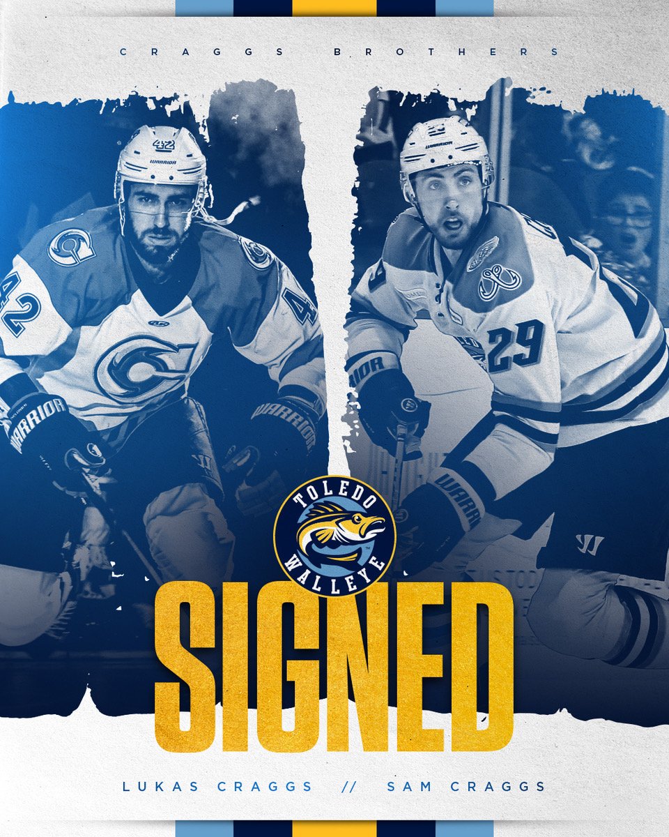 🚨 PLAYER ANNOUNCEMENT(S) 🚨

Forwards (and brothers) Lukas and Sam Craggs are joining the Fish for the upcoming season.

👉 bit.ly/3zZnKMO