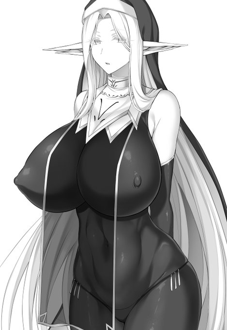 人族の淫祠邪教にド嵌まりして仲間を堕落に誘うおっぱいエルフさんです。エロシスター好き…… 