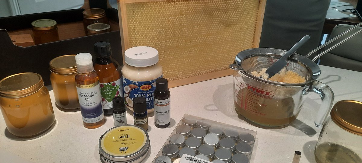 DocOz100's tweet image. Excited to make my first lip balm from the talented Petra Ahnert&apos;s book @BeehiveAlchemy Guess what everyone is getting for Christmas this year! #beginnerbeekeeper