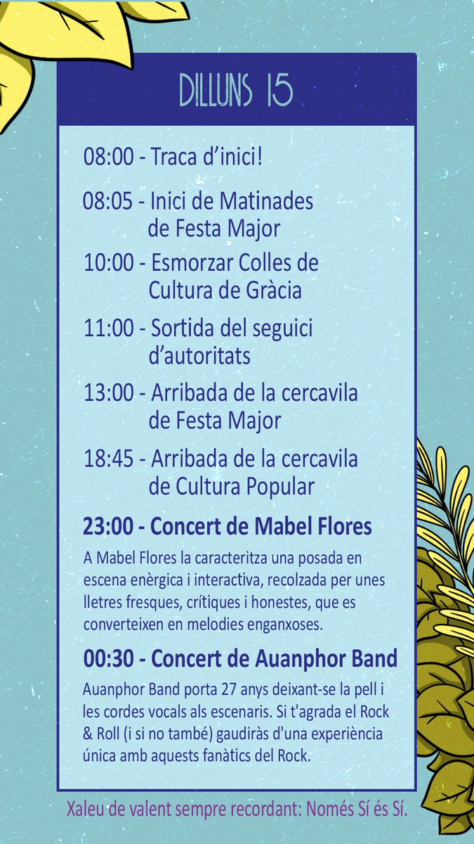 El dilluns 15 d'Agost comença la #FMGracia amb la traca, els tradicionals cercaviles i el concert d'Aunphor Band

@FMplvila @festagracia #castells