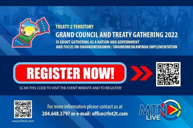 Treaty_2's tweet photo. Our Treaty 2 Territory Grand Council &amp; Treaty Gathering is just a couple of weeks away!  

You, the people, are our Grand Council. Your attendance &amp; participation is essential! 

Please register &amp; come join us in Kakakwekejeong on August 23rd and 24th. 

https://t.co/4cefNQhBus https://t.co/CCGOggF0Md