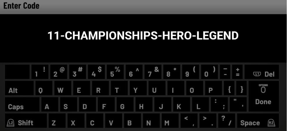 🚨 #LockerCode 

11-CHAMPIONSHIPS-HERO-LEGEND

Use This #Code For Guaranteed Dark Matter Invincible Bill Russell

#NBA2K22 #NBA2K23 #LockerCodes #NBA2K