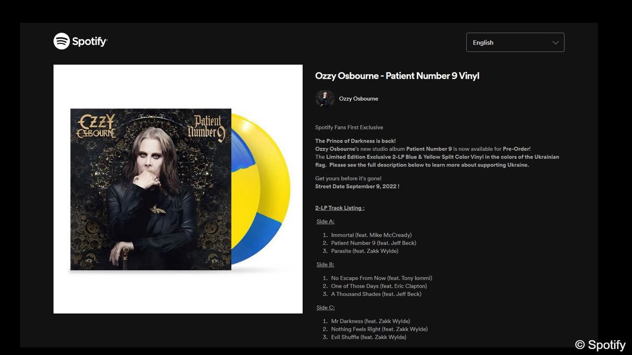 ozzy osbourne about ukraine