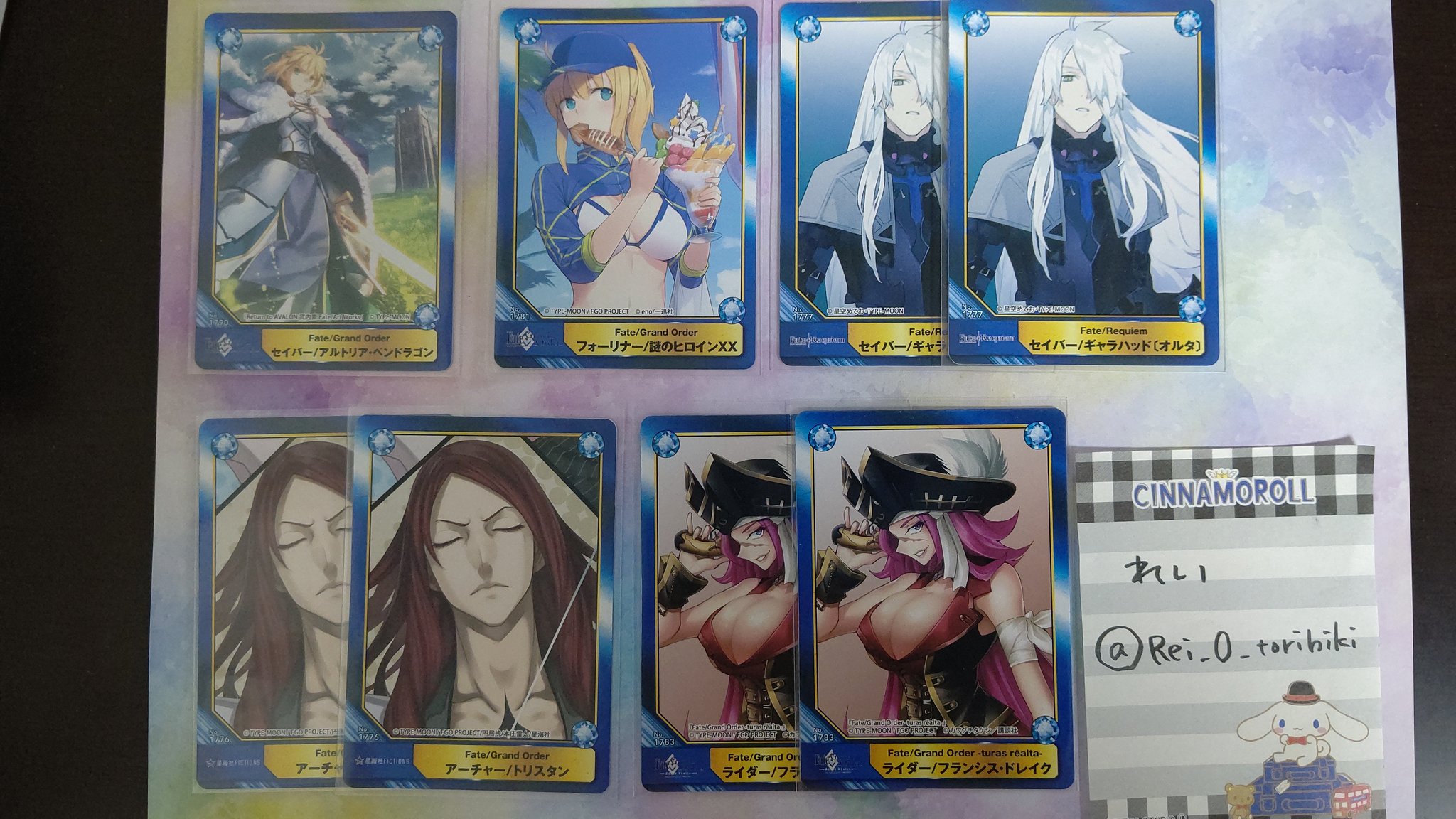 Fate FGO TYPE-MOONフェア 特典 レア クリアカード オベロン