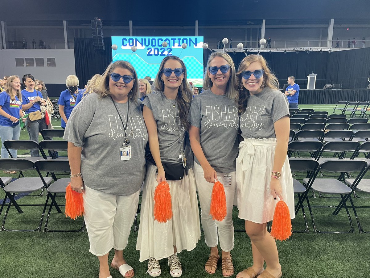 MrsVolentine's tweet photo. It was so good to be back at convocation! Kinder is ready for an amazing year! #FISDmadetoshine @FisherElem https://t.co/ET7hhn30Ms