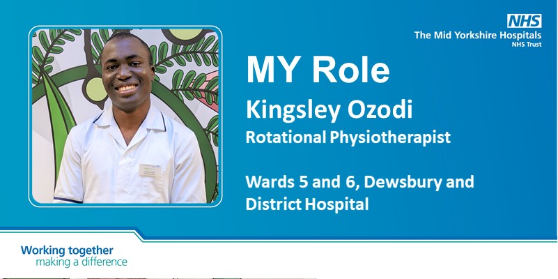Welcome to MY Role Monday - where we shine a spotlight🔦on our staff💙

👋 Today meet one of our Allied Health Professionals (AHPs) <a href="/MidyorksAhp/">Mid Yorks AHP’s</a>...Kingsley! He loves helping his patients improve their quality of life and dreams of exploring the world 🌍

👉bit.ly/2Z5oZYU