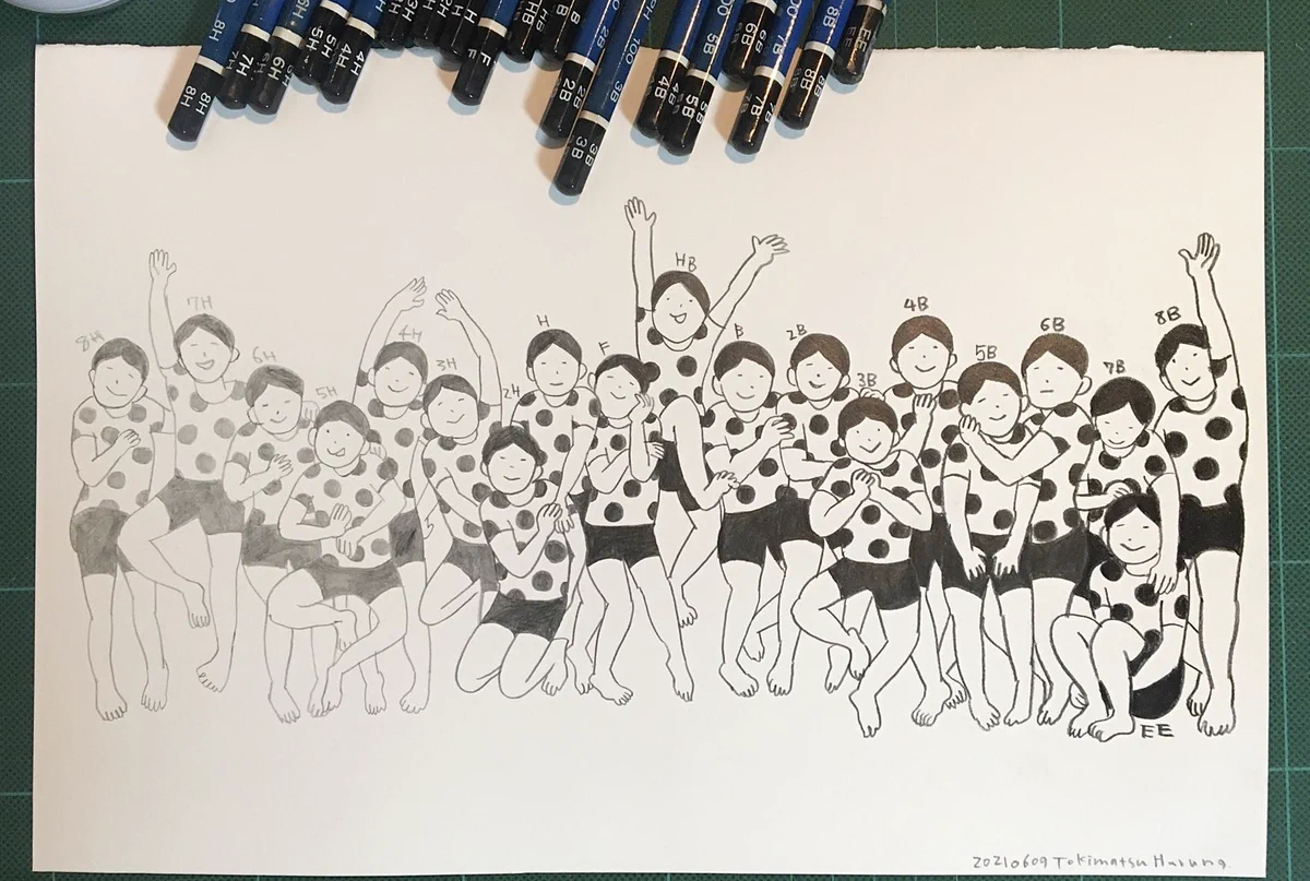 ステッドラーの鉛筆！8Hから8Bまでを描きくらべ！