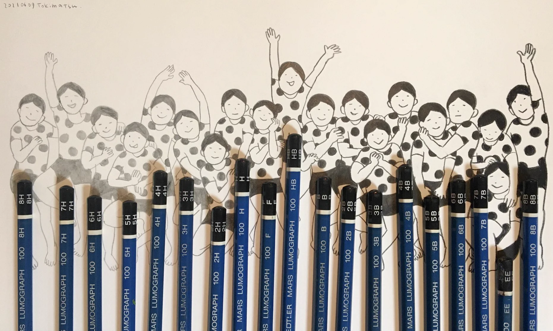 ステッドラーの鉛筆！8Hから8Bまでを描きくらべ！