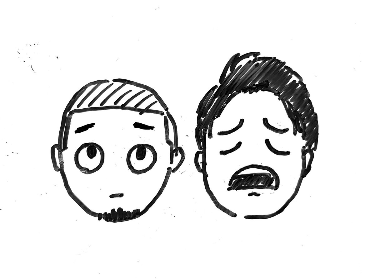 姉から「大悟は困り眉の方がそれっぽい」「ノブは😩こっちでもアリ」とのアドバイスがあったので手を加えてみた。
更に千鳥になってクソ笑ってる。 https://t.co/URDHQyd3uA 