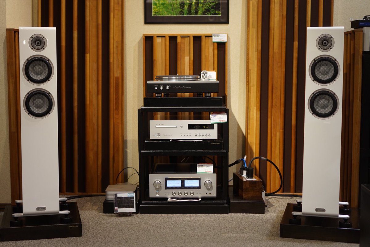 soundhunter1940's tweet photo. 【期間限定】
スウェーデンのスピーカーメーカー #MARTEN の新モデル #OSCARTRIO をお借りしています!
MARTENとしては最もお求めやすい(?)価格ですが、ナチュラルかつ洗練されたまさにMARTENサウンドを楽しめます。
弊社ではおなじみの #JormaDesign が内部配線に使用されているのも魅力です😍 https://t.co/w7rMPmfXNL