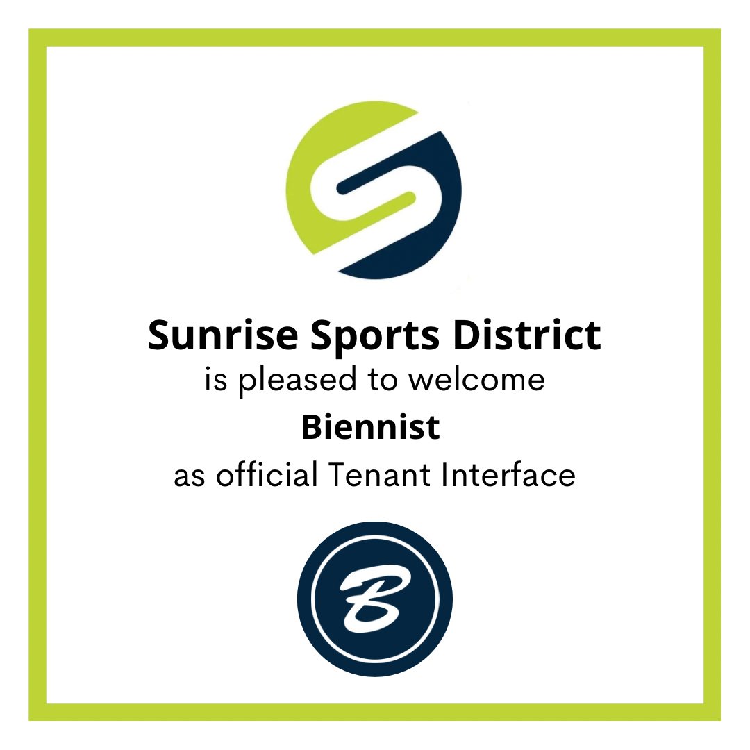 sprtxclub's tweet photo. We are pleased to announce that effective immediately, @Biennist is our official Tenant Interface for the District ;
More information on this coming soon.

#SR91SSD #sunrisesportsdistrict #biennist #morebiennes #florida #health #wellness #fortpierce https://t.co/vU1bWuh8JH
