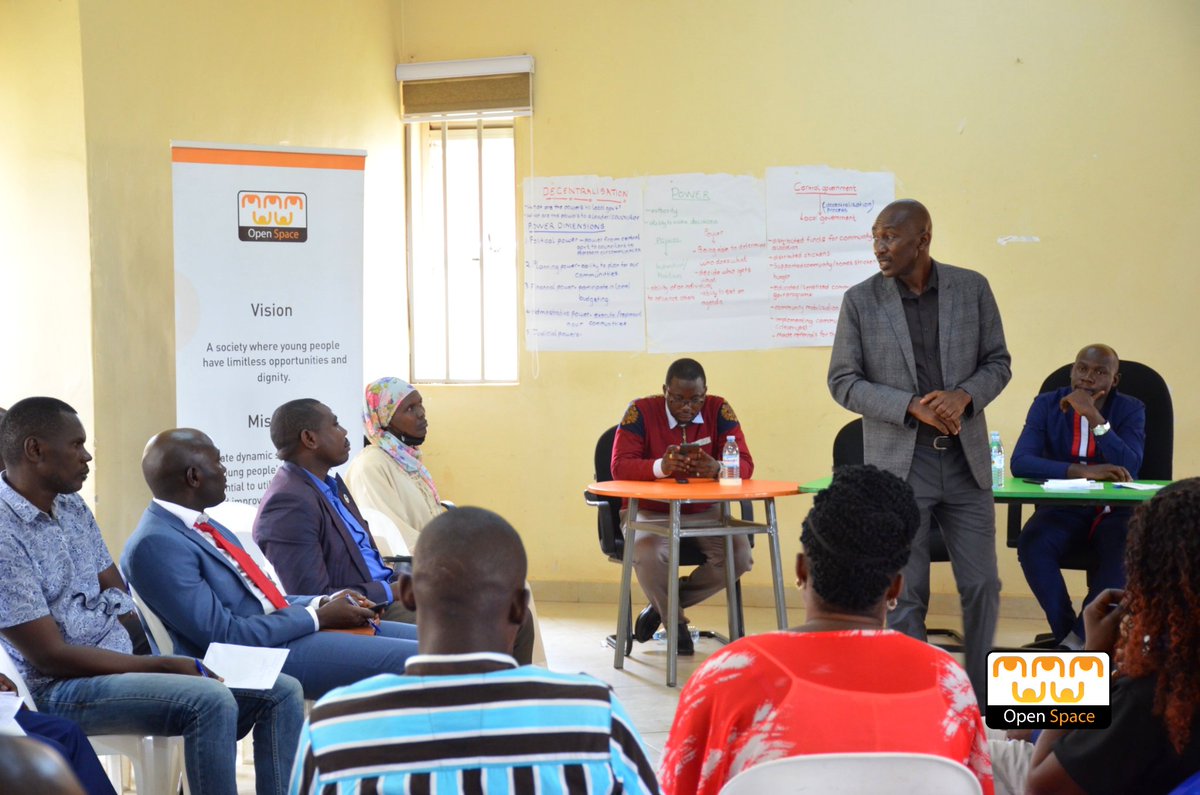 OpenSpaceUganda's tweet photo. Former Dept. Mayor Kawempe Division, Mirembe Ibrahim Kamihanda, is currently orienting the youth councilors on their Roles and Duties as Youth Leaders/Councilors at District Level.
This part of the workshop serves as a refresher for the youth councilors.
#MYPP
#LeadershipDevt https://t.co/stvcrd1V4H
